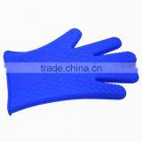 Silicone Oven Glove With Fingers , Microwave Oven Silicone Gloves , Silcone Bbq Glove thumbnail-6