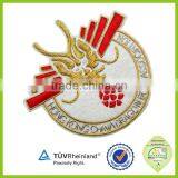 Bullion Wire Embroidered Customized Blazer Pocket Badge Embroidered thumbnail-3