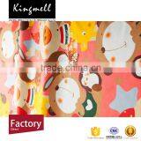 Colorful Cartoon OEM Custom Digital Printed Cotton Knitted Fabric