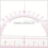 Kearing Grading Triangle Rulers Transparent Acrylic Scale Triangular Rulers With Protractor # T045 thumbnail-2