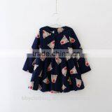 Autumn 4-8 Years Old Girls Print Dress Child Clothing Baby Girl Dress Kids Fairy Dresses thumbnail-3