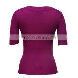 Customized Size OEM Service Women'S V Neck Sweater thumbnail-2