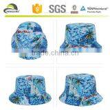 Beach Tropical Hawaiian Palm Tree Pineapple Bucket Hat Fishing Outdoor Sun Cap thumbnail-2