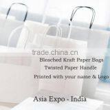 Kraft Paper Bags With Twisted Paper Handles and Logo Printed thumbnail-3