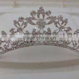 Hot Sale Alloy Tiara Top Rhinestone Crown Hair Jewelry for Girl Wedding Jewelry thumbnail-5