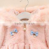 Kids Girls Solid Color High Fashion Faux Fur Coats,fashion Fancy Fur Hood Girls Winter Coats thumbnail-5