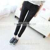 New Women's Fashion Straight Jeans Ripped Holes Female Long Term Mid Waist Cotton Washed Denim Pants thumbnail-5