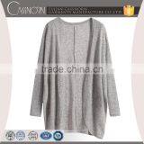 Cocoon Neckline no Button Draped Acrylic Plain Ladies Open Front Cardigan thumbnail-1