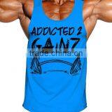 Newest Custom Mens Tank Top Stringer Vest for Men thumbnail-4