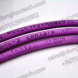 USB3.0 High Flex Cable Type A to Micro B With Screw Locking in Color Violet 3 Meters for Automation and Robotics