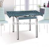 Modern Design Glass Extendable Dining Table thumbnail-6