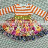 2016 Wholesale Child 100% Cotton Wear Korean Fashion Girl Boutique Clothing Kids Long Sleeve Dresses thumbnail-6