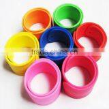 Hot Sale Unisex Pvc Silicone Rubber Slap Wristband thumbnail-3