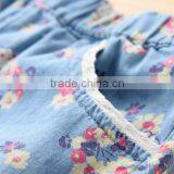 Wholesale Full Printing Cotton Summer Girls Denim Shorts thumbnail-3
