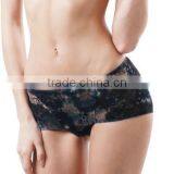 Black lace large ladies sex lingeries office lady lingerie boxer boyshort