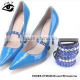19 Colors Round Acryic Rhinestone Shoe Straps Decorations thumbnail-2