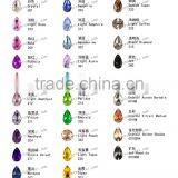 Pear Shape AB 10x18mm Sew on Rhinestones Flatback Crystal Teardrop Sewing Crystal Dress thumbnail-6