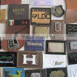 Fashion Garments Logo Leather Labels Jeans Fake Leather Patch Leather Jeans Label thumbnail-1