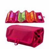 Travel Portable Hotel Toiletry Kit Red Foldable thumbnail-1