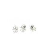 Custom-made 925 Sterling Silver, Gold Rhineston Ebridal Hair Ornaments FH0008 thumbnail-1
