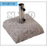 35kgs Square Grey Granite Crude Umbrella Base thumbnail-1