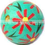 Hand painted wooden beads