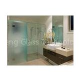 Toughed Acid etched glass door , frosted tempered shower glass panel