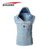 Hot Sale Cotton Custom Mens Singlets With Hood thumbnail-6