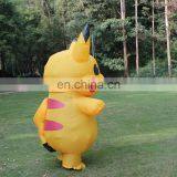 HI CE Cartoon Character Inflatable Pikachu Mascot Costume for Adult,funny Mascot Costume With High Quality thumbnail-5