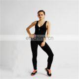 Wholesale Dylan Backless Women Tight Breathable Sexy Sports Jumpsuit thumbnail-1