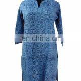 Cotton Hand Block Printed Kurti Tunic thumbnail-3