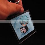 Dongguan factory supply transparent custom shape acrylic keychain