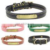 Double Layer Lichee Pattern Retro Leather Pet Collar Leash Training Dog Pulling Rope Pet Neck Chain Pet Supplies thumbnail-3