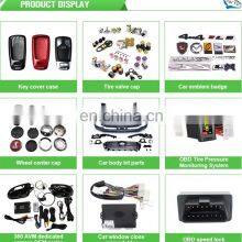 Plastic Custom Pink Black Leaf Color 227X90mm 9 Inch Car Grill Emblem Badge thumbnail-5