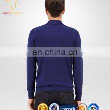 Best New Design 100% Cashmere Fashion Polo Sweater With Button for Men thumbnail-3