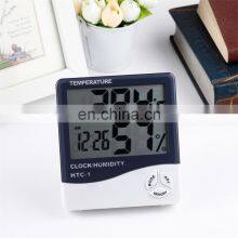 HTC-1 Digital LCD Electronic Thermometer Humidity Meter Hygrometer Weather Station Indoor With Alarm Clock thumbnail-4