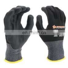 Protective hand coating worker good price nitrile working safety gloves use in construction