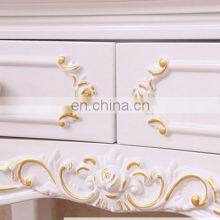 European Style Girl White Dressing Table Wooden Bedroom Dresser thumbnail-5
