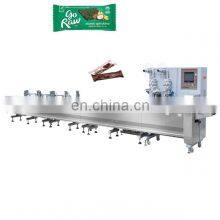 Full Servo Control Automatic Feeding  High Speed  Snake Chocolate Candy  Bar Horizontal Packaging horizontal pillow pack machine