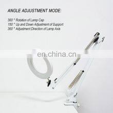 New Upmarket Handicraft Beauty Worktable Lamp Tricolor Adjust Stepless Dimming USB Button Switch 5D Glasses LED Magnifying Lamp thumbnail-5
