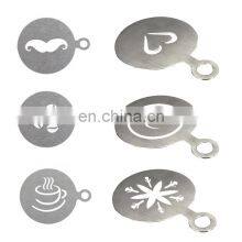 2021 Trending Selling Products Barista Stencil Stainless Steel 6 Pcs Set in Good Price From Indian Manufacture Seller thumbnail-3