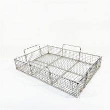 SS304 Medical Disinfection Wire Mesh Basket Stainless Steel Medical Basket thumbnail-3