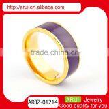 Import China Goods High Quality Gold Plating Purple Ring thumbnail-1