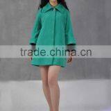 2016 OEM Factory New Latest Style Design Ladies Long Coat Elegant Dress Jacket Ladies Long Winter Coat thumbnail-2