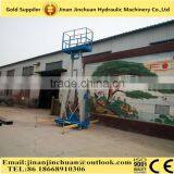 Double Mast Mobile Aluminum Rotating Folding Lift Table/double Mast Aluminium Building Cleaning Lift Quality Choice thumbnail-3
