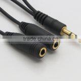 3.5mm Male- Female Headphone Earphone Splitter Cable Audio AUX Cable With Volume Control thumbnail-5