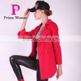 2016 New Design Spring Women Short Straight Cut Wool Coat