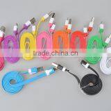 Flat Noodle Design Micro Usb Cable for Iphone6/for Samsung thumbnail-1