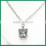 Angel Pendant Charm With Shiny Crystal Necklace thumbnail-2