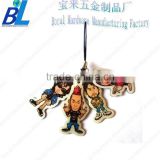 Various printed metal cartoon baby pendant phone strap